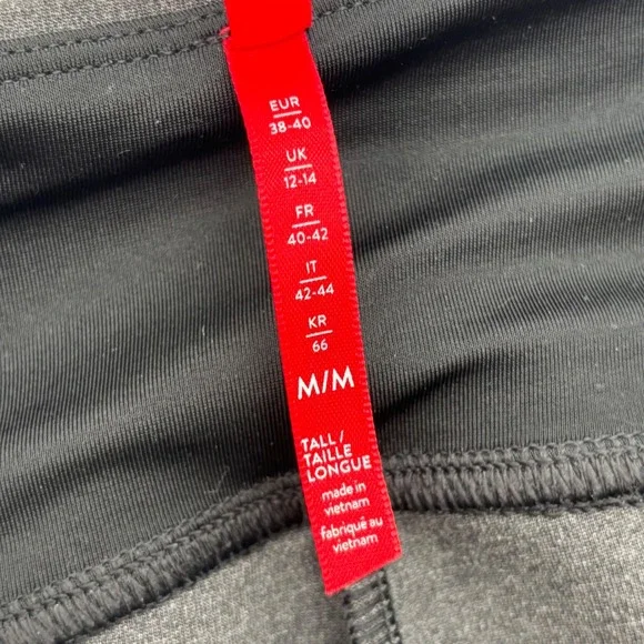 SPANX High Waisted Tall Leggings Charcoal Grey M/M - Picture 2 of 8